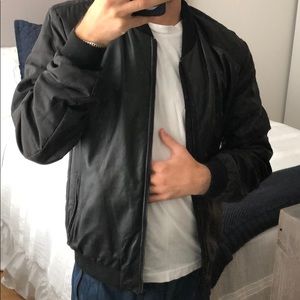 SAKS Leather bomber